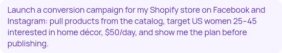 The task as sent in the chat